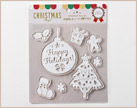 イメージ:クリスマスラメプリント付きデコジェル ベル&ツリー