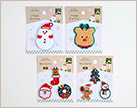 イメージ:トルワッペン クリスマス柄/パイルワッペン トナカイ&雪だるま柄