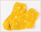 イメージ:子供モールソックス 滑り止め付き マルチ星柄