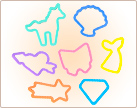 イメージ:レインボークッキー 抜型 ゆめかわ