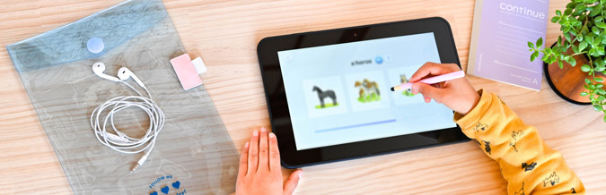 タブレット学習の応援グッズ